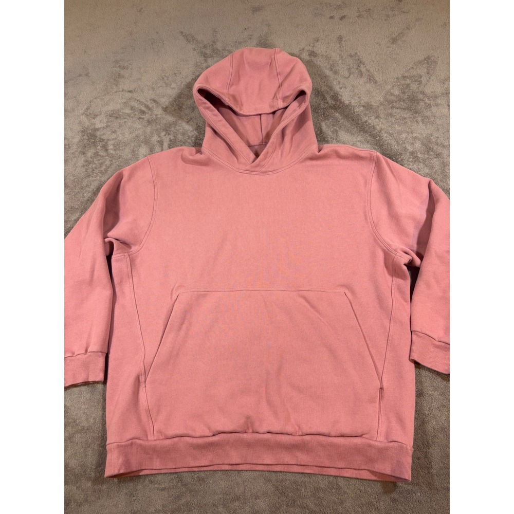 Lululemon Mens City Sweat Pullover Hoodie Pink LM3FAES Size M